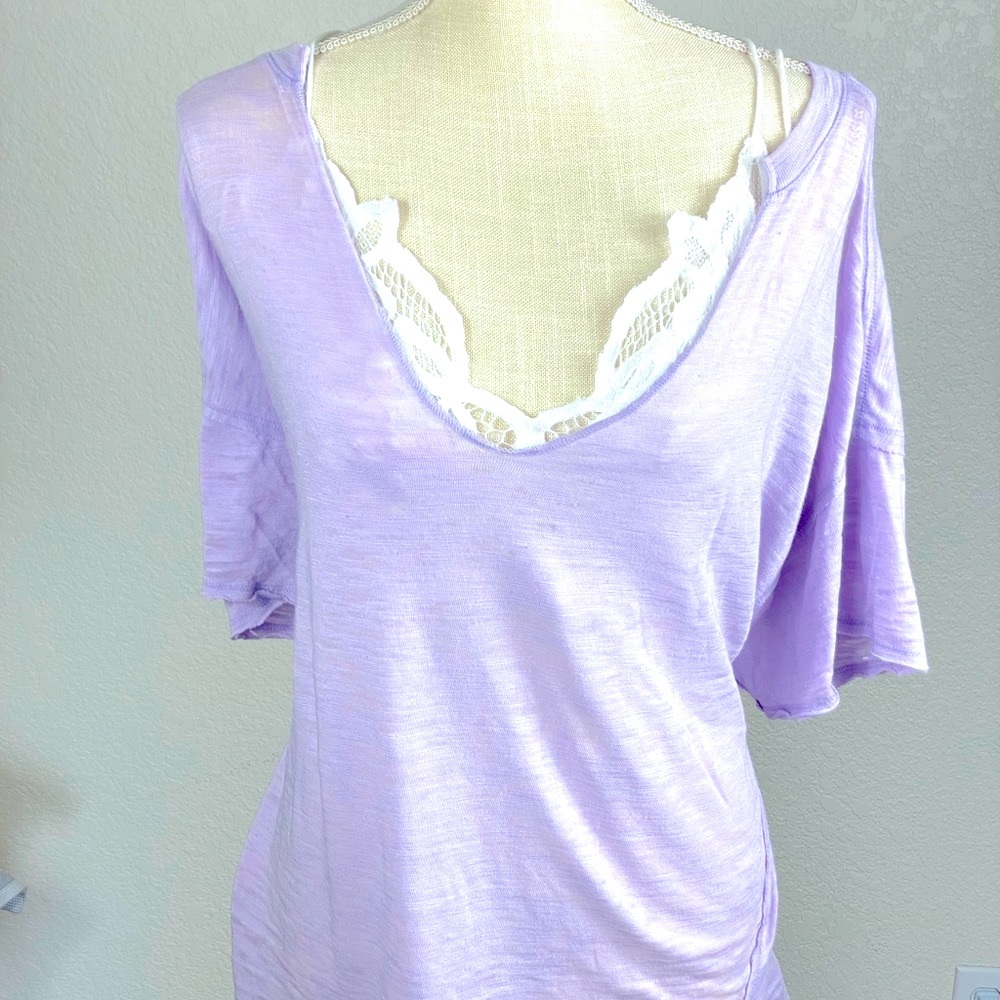 Free People Maddie Distressed Tee - Picture 3 of 7